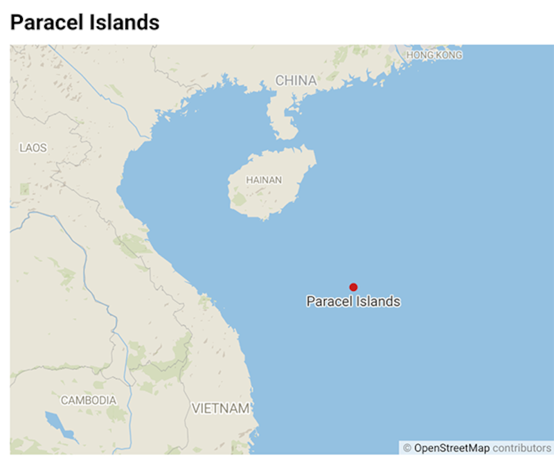 西沙群岛图(RFA/Created with Datawrapper)