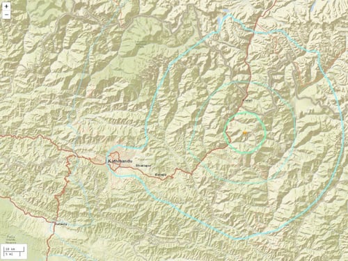 བོད་ཀོང་པོ་ཉིང་ཁྲི་ས་ཁུལ་དང་བལ་ཡུལ་གྱི་ཀོ་ཌ་རི་གྲོང་གསེབ་ཀྱི་ཉེ་འཁྲིས་ས་ཁུལ་དུ་ས་ཡོམ་བརྒྱབ་འདུག